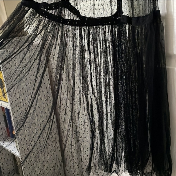 urban outfitters ecote lily maxi dress XS / sheer mesh lace maxi - Picture 8 of 13